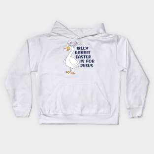 Silly Rabbit Easter Is For Je-sus Kids Hoodie